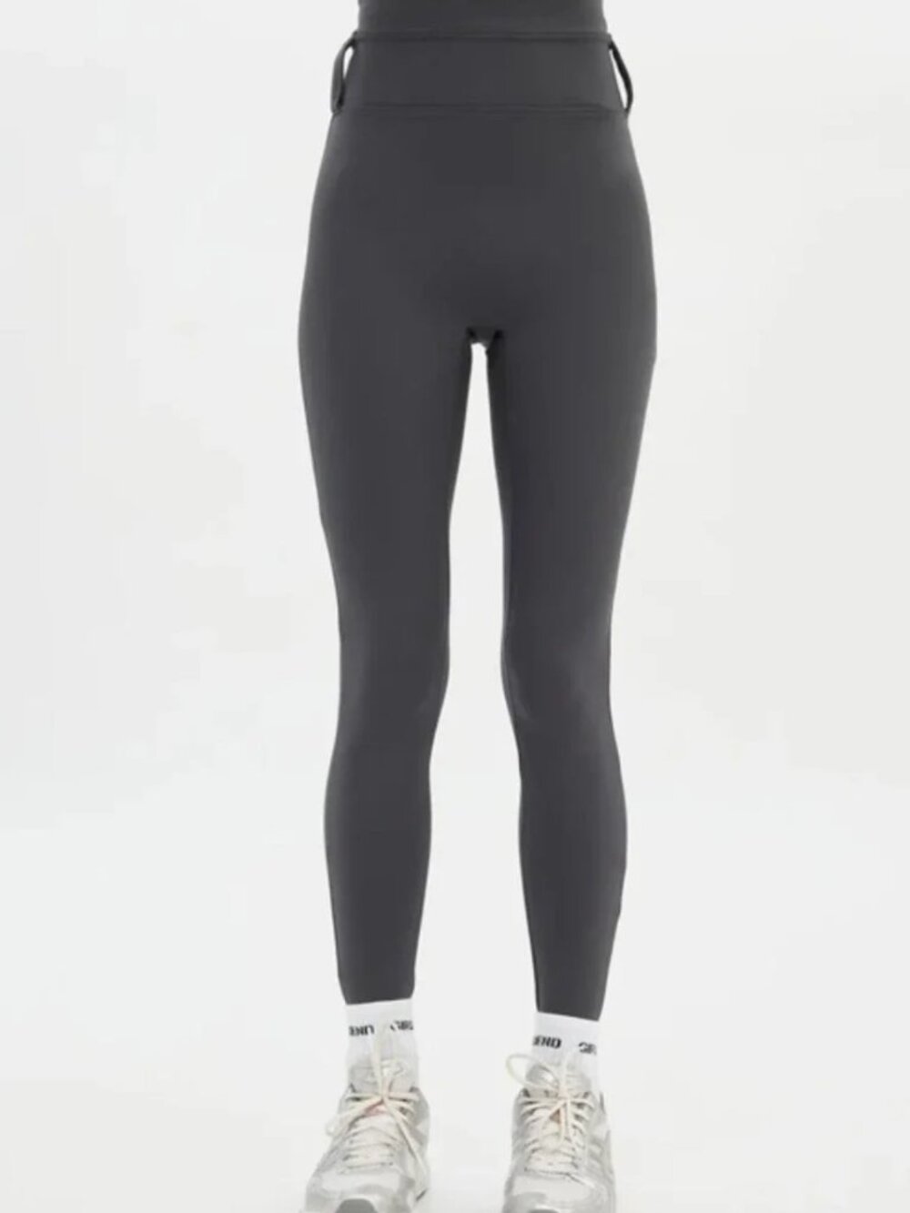 NWT Girlfriend Collective Gray Compressive Belt Loop Leggings Size Large